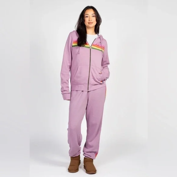 Aviator Nation 5 Stripe Hoodie Zip up Sweatshirt ๐๐ size XL - Picture 2 of 16